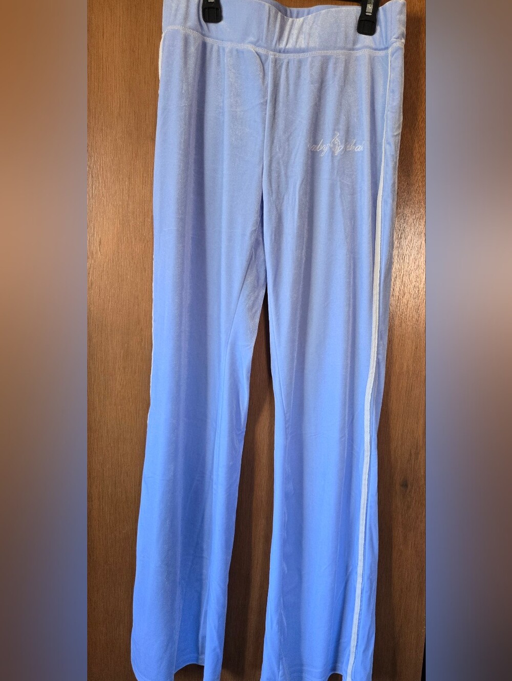 BABY PHAT WOMENS VELOUR/ VELVET TRACK PANTS SZ MEDIUM